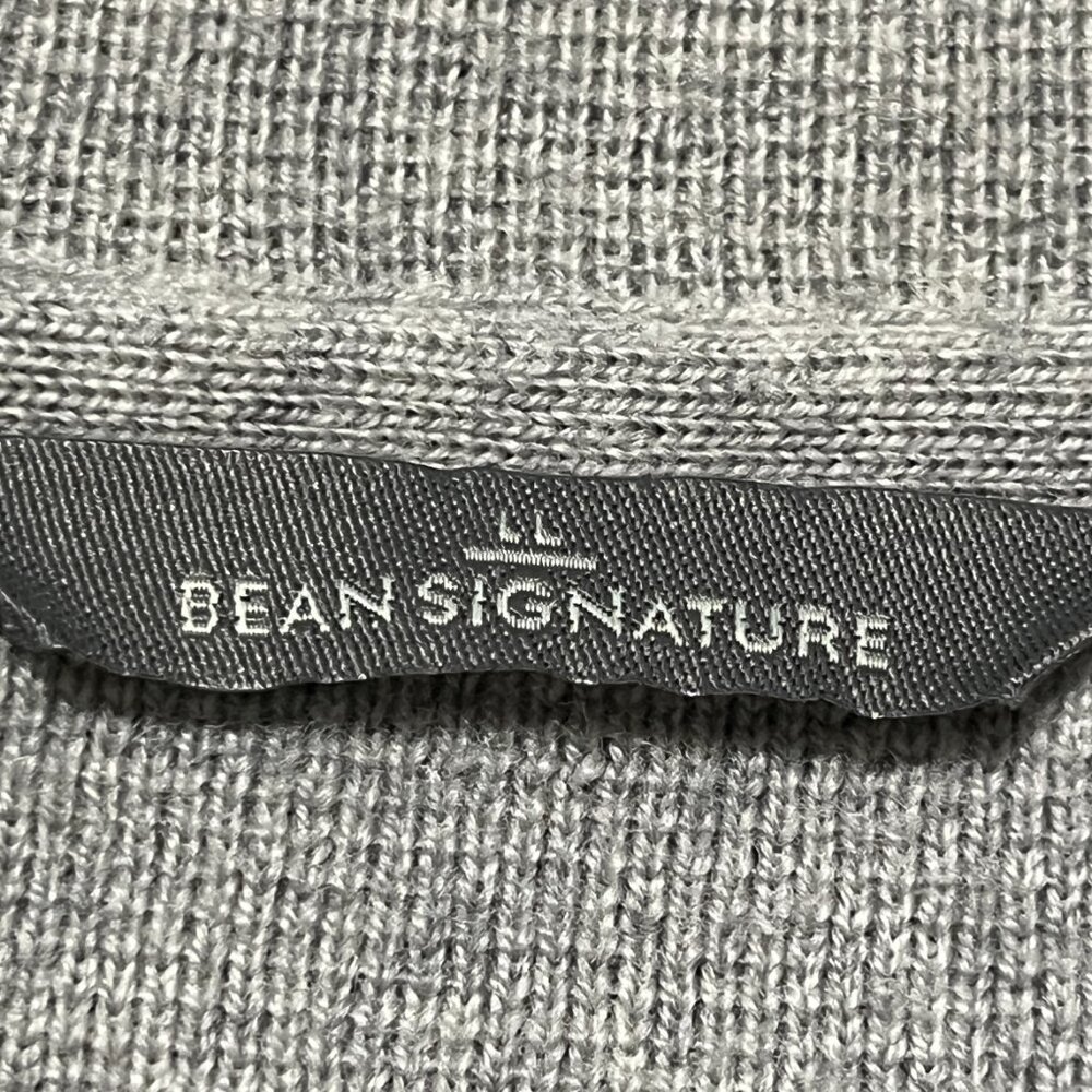 LL Bean Womens Merino Wool Full Zip Cardigan L Minimalist Normcore Layers Bomber - Picture 6 of 11